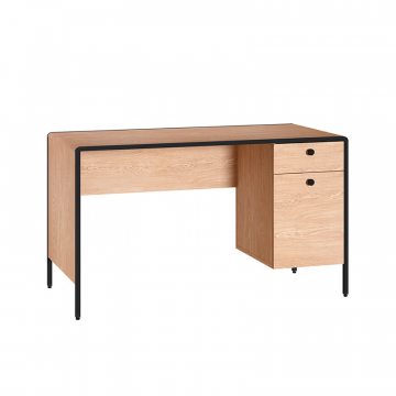 Стол письменный Брюс 12.157 Battle rock FSC Santiago, Ель карпатская, Черный