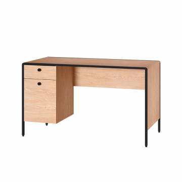 Стол письменный Брюс 12.157 Battle rock FSC Santiago, Ель карпатская, Черный