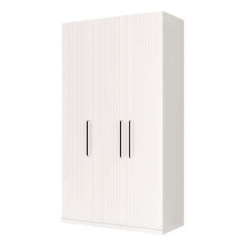 Шкаф комбинированный Валенсия 13.12, Белый шагрень