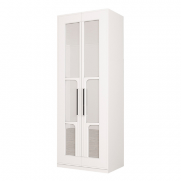 Шкаф для одежды Валенсия 13.329, Белый шагрень