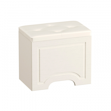 Пуф Ливерпуль 14.02, Белый, Ясень ваниль