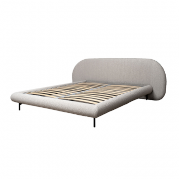 Кровать Sicilia без мех.,букле бежевая Orso BEG 240*220*87см