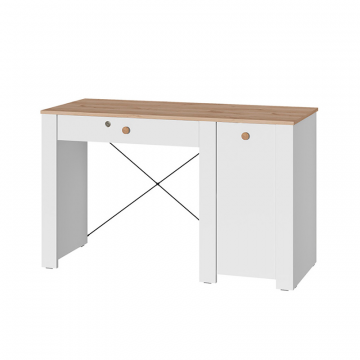 Стол письменный 12.154, Белый шагрень