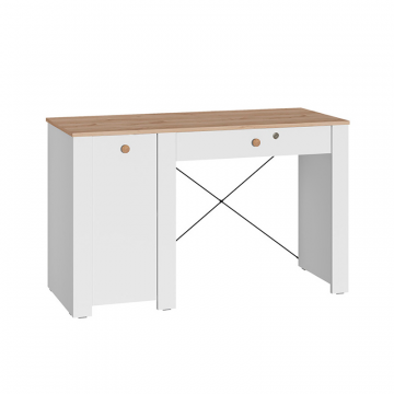 Стол письменный 12.154, Белый шагрень