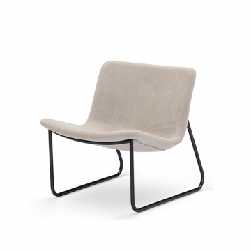 Кресло Grace с низкой спинкой на металлической опоре