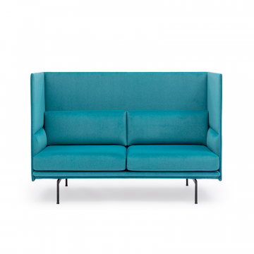 Диван двухместный Pratt с высокой спинкой