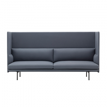 Диван трехместный Pratt с высокой спинкой