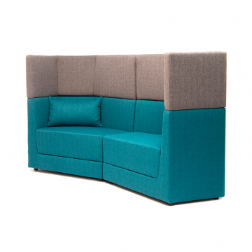 Модульный диван двухместный  Element h.1120 с высокой спинкой