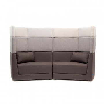 Модульный диван двухместный Element h.1380 с высокой спинкой