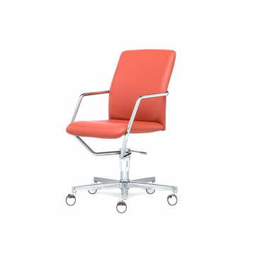 Офисное кресло Toledo с низкой спинкой на крестовине с колесами