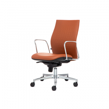 Офисное кресло Eclipse с низкой спинкой на крестовине с колесами