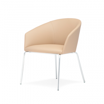 Кресло Charlie на хромированных ножках