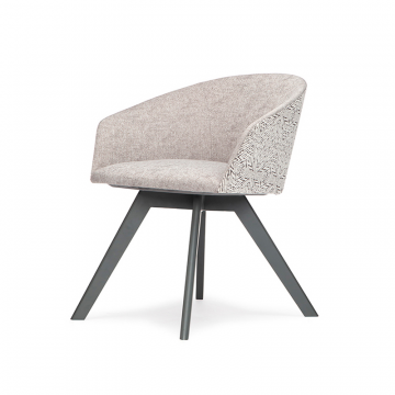 Кресло Charlie на деревянной опоре