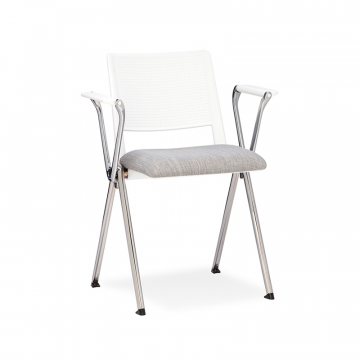 Стул Teo с элементами из белого пластика