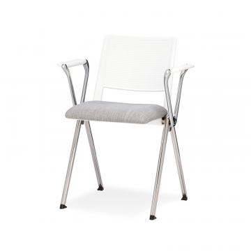 Стул Teo с элементами из белого пластика