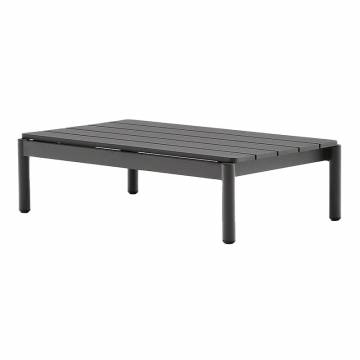 Журнальный столик Sorells из серого алюминия 57 x 91 см
