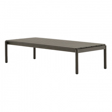 Журнальный столик Sorells из зеленого алюминия 63 x 149 см