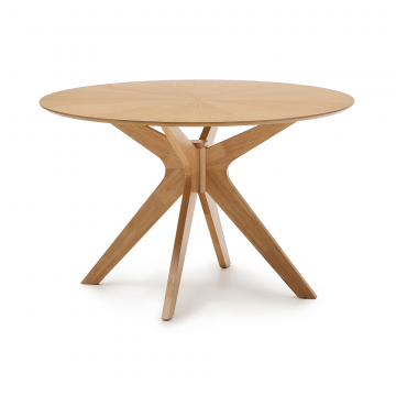 Круглый стол Naanim из дубового шпона Ø 120 см