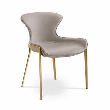 Стул Hillary, серый/золото