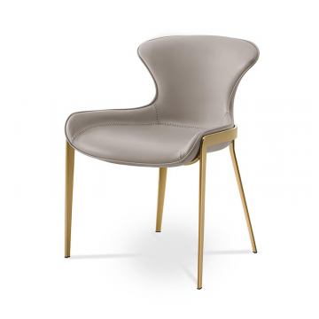 Стул Hillary, серый/золото