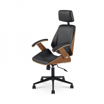 Кресло Benjamin, черный/орех