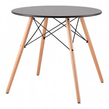 Стол круглый EAMES DSW NEW D=80 черный