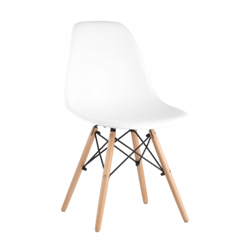Стул Eames Style DSW белый (разборный каркас)