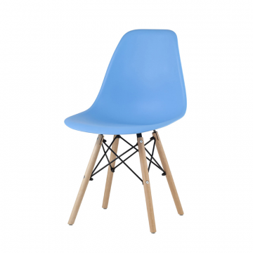Стул Eames Style DSW голубой (разборный каркас)