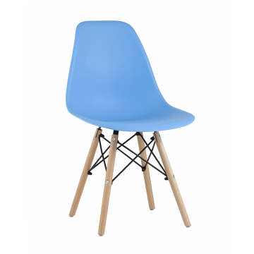 Стул Eames Style DSW голубой (разборный каркас)