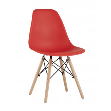 Стул Eames Style DSW красный (разборный каркас)