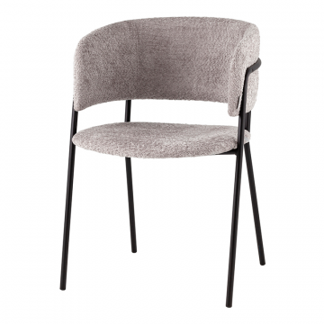 Кресло Нэлли New, букле светло-серый