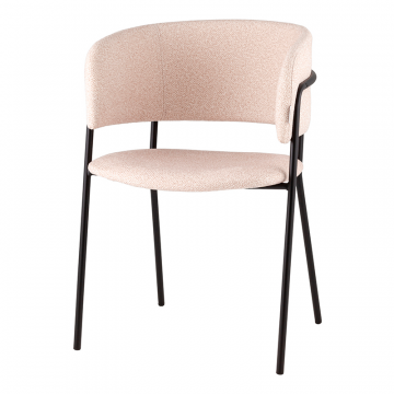 Кресло Нэлли New буклированный велюр бежевый