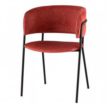 Кресло Нэлли New буклированный велюр терракотовый