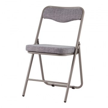 Стул складной Джонни рогожка серо-голубой каркас серый