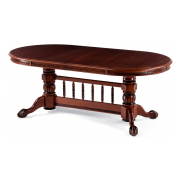 Деревянный стол Кантри орех с коричневой патиной