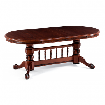 Деревянный стол Кантри орех с коричневой патиной