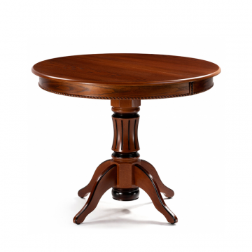 Деревянный стол Павия 100 орех с коричневой патиной