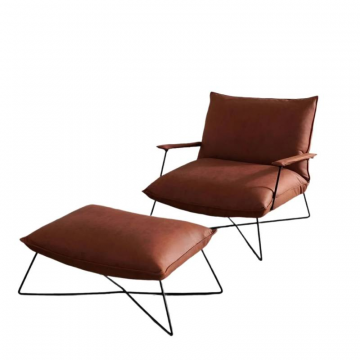 Кресло раскладное Пуффи с пуфиком для ног