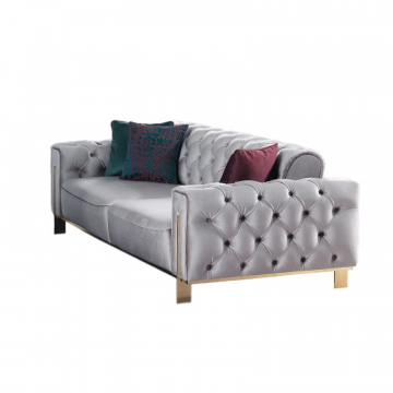 Диван 3-х местный Голд серый