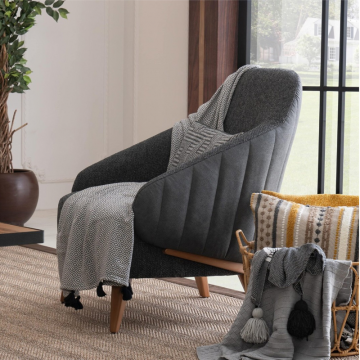 Кресло Касса серое