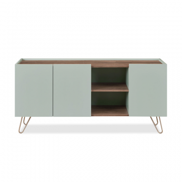 Буфет Tilda, светло-серый/орех