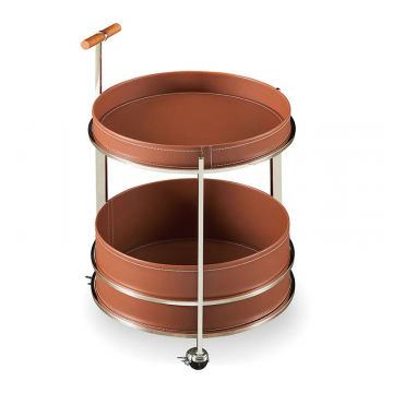 Столик сервировочный Eric (40), коричневый/сталь