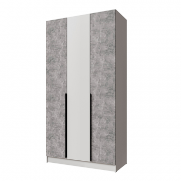 Распашной шкаф Мадрид 1,2, Белый, Ателье светлое