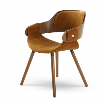 Стул Jody, охра/орех