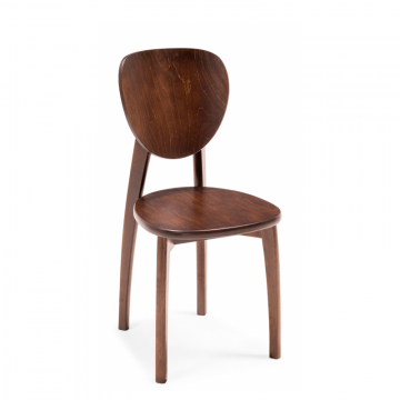 Деревянный стул Окава венге коричневый жесткий