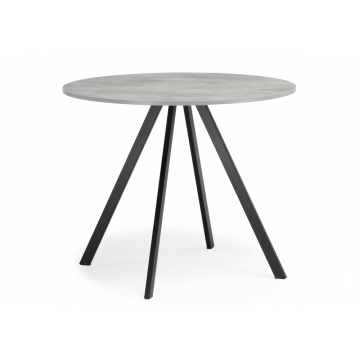 Деревянный стол Баргел 90х90х75 бетон / черный