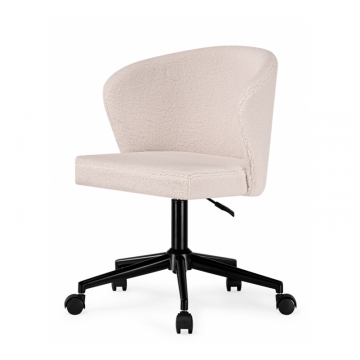 Компьютерное кресло Lika white teddy / black