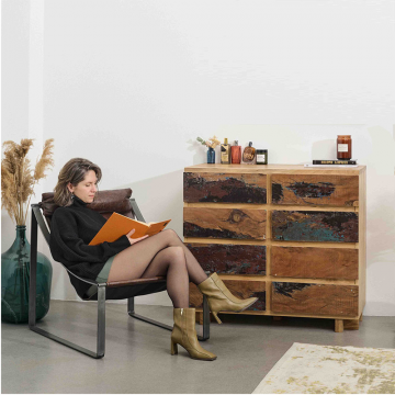 Комод Basic 100см (Массив тика и дуба)