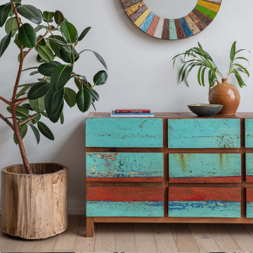 Комод Basic 150см (Массив тика и дуба)