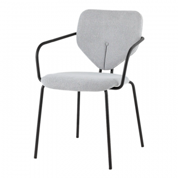 Стул обеденный Masey с подлокотниками серый